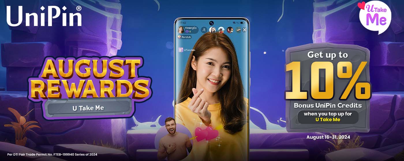 August Rewards: U TakeMe (PH)
